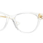 Versace VE3330 Cat Eye Eyeglasses  148-Crystal 55-145-19 - Color Map Transparent