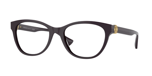 Versace VE3330 Cat Eye Eyeglasses  5386-Plum 53-145-19 - Color Map Violet