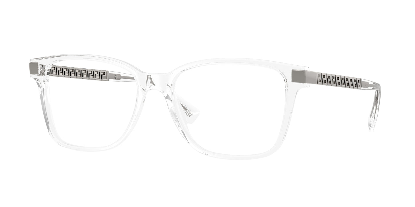 Versace VE3340U Pillow Eyeglasses  148-Crystal 55-145-17 - Color Map Transparent