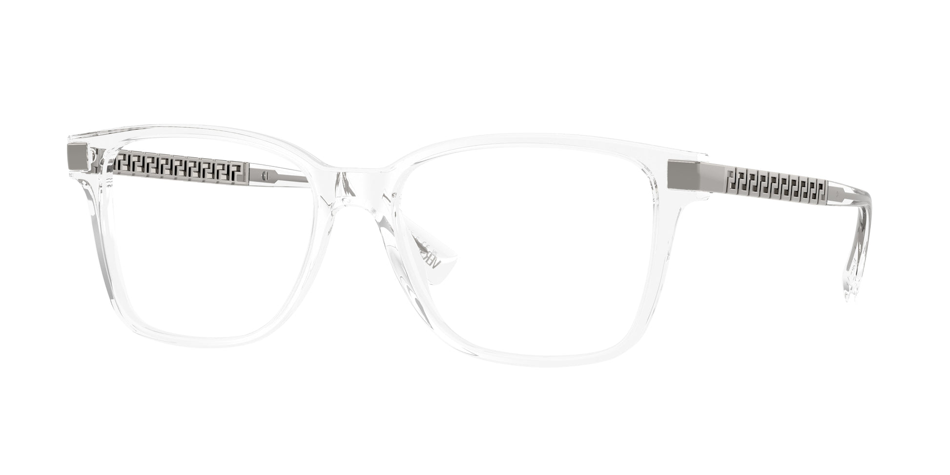 Versace VE3340U Pillow Eyeglasses  148-Crystal 55-145-17 - Color Map Transparent