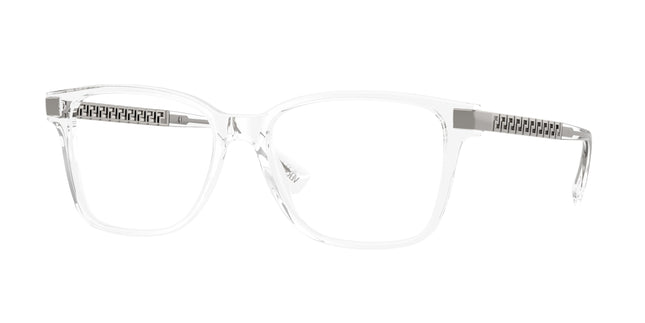 Versace VE3340U Pillow Eyeglasses  148-Crystal 57-145-17 - Color Map Transparent