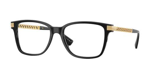 Versace VE3340U Pillow Eyeglasses  GB1-Black 55-145-17 - Color Map Black