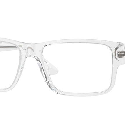 Versace VE3342 Rectangle Eyeglasses  148-Crystal 57-150-17 - Color Map Transparent