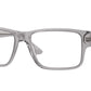 Versace VE3342 Rectangle Eyeglasses  593-Grey Transparent 55-150-17 - Color Map Grey