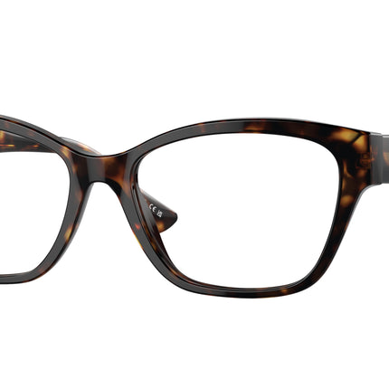 Versace VE3344 Cat Eye Eyeglasses  108-Havana 52-140-16 - Color Map Tortoise