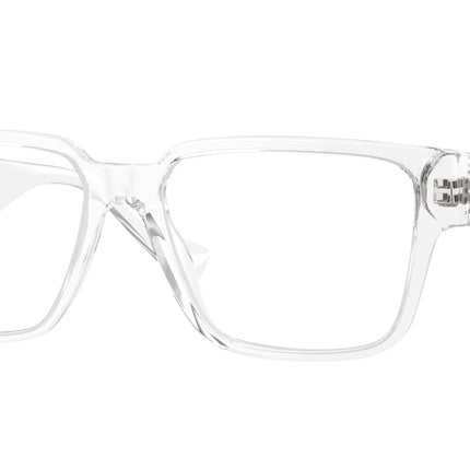 Versace VE3346 Rectangle Eyeglasses  148-Crystal 55-140-16 - Color Map Transparent
