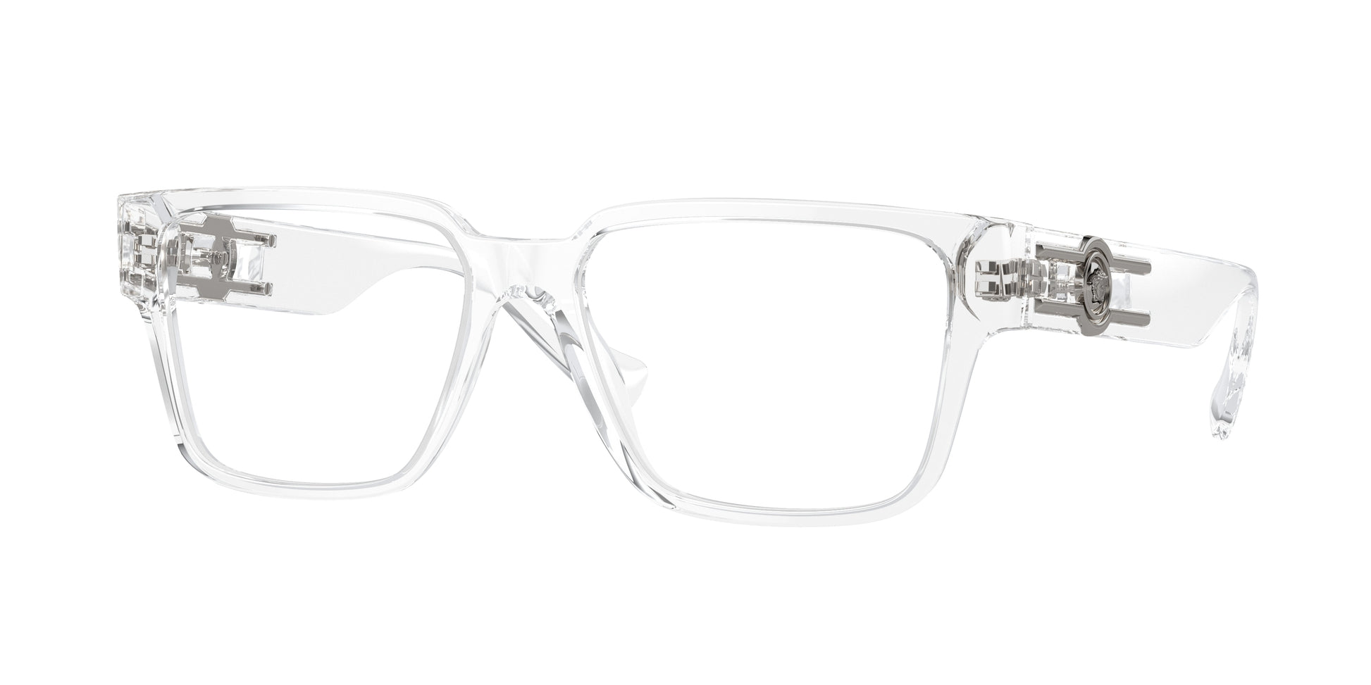 Versace VE3346 Rectangle Eyeglasses  148-Crystal 55-140-16 - Color Map Transparent