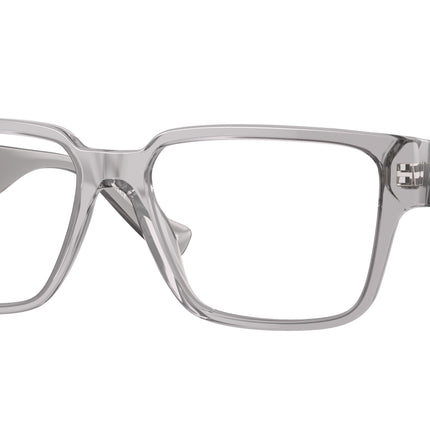 Versace VE3346 Rectangle Eyeglasses  593-Grey Transparent 53-140-16 - Color Map Grey