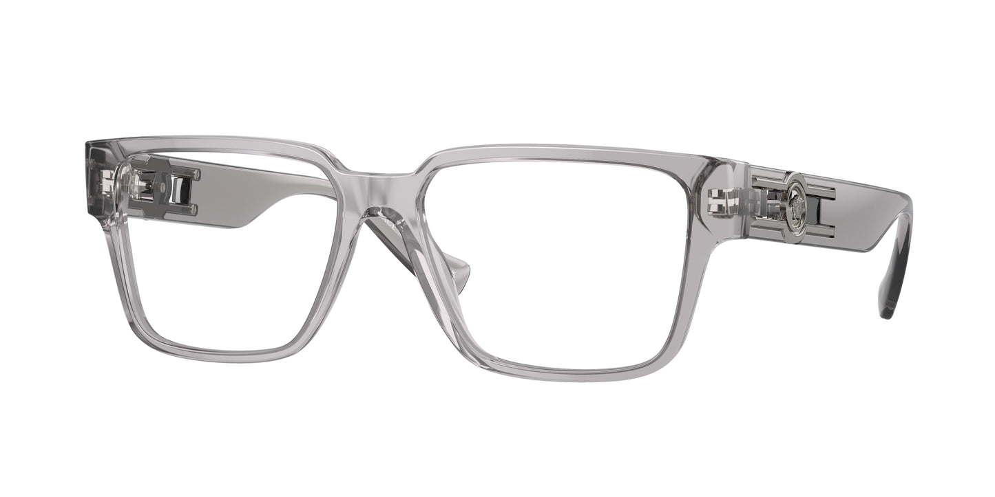 Versace VE3346 Rectangle Eyeglasses  593-Grey Transparent 53-140-16 - Color Map Grey