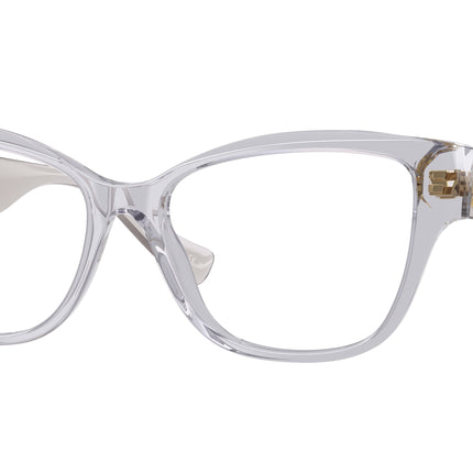 Versace VE3347 Pillow Eyeglasses  5305-Light Grey Transparent 54-140-16 - Color Map Grey