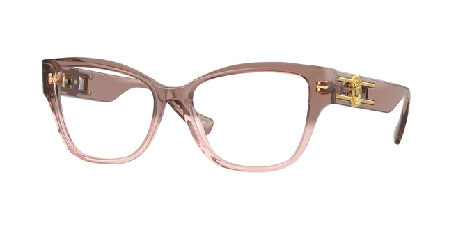 Versace VE3347 Pillow Eyeglasses  5435-Pink Transparent 54-140-16 - Color Map Pink