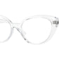 Versace VE3349U Oval Eyeglasses  148-Crystal 53-140-17 - Color Map Transparent