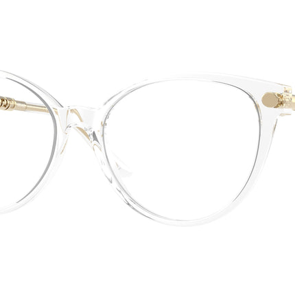 Versace VE3353 Cat Eye Eyeglasses  148-Crystal 52-140-16 - Color Map Transparent