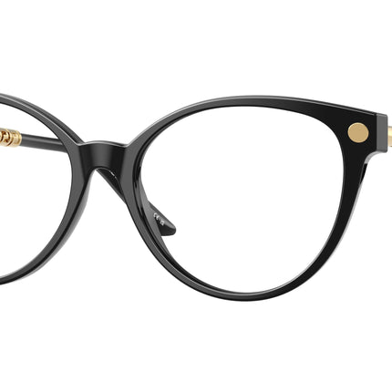Versace VE3353 Cat Eye Eyeglasses  GB1-Black 54-140-16 - Color Map Black