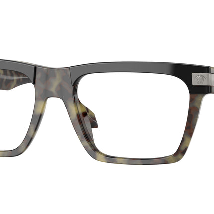 Versace VE3354 Rectangle Eyeglasses  5456-Havana 57-145-18 - Color Map Tortoise