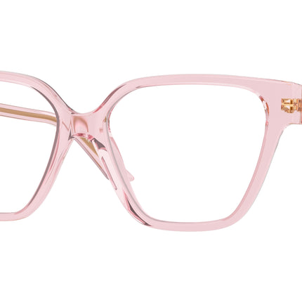 Versace VE3358BF Irregular Eyeglasses  5472-Transparent Pink 54-140-16 - Color Map Pink