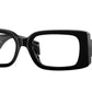 Versace VE3362U Rectangle Eyeglasses  GB1-Black 52-140-17 - Color Map Black