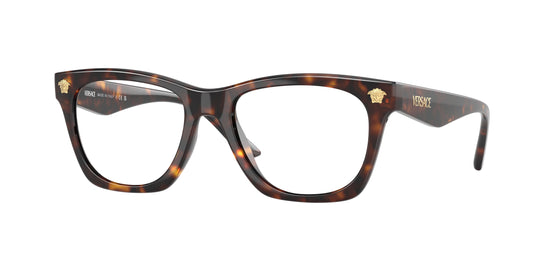 Versace VE3363U Pillow Eyeglasses  108-Havana 52-145-18 - Color Map Tortoise