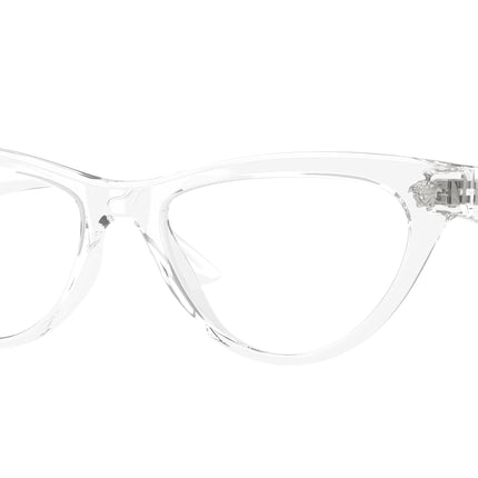 Versace VE3364U Cat Eye Eyeglasses  148-Crystal 52-145-17 - Color Map Transparent