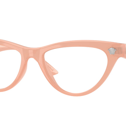 Versace VE3364U Cat Eye Eyeglasses  5497-Pink Opalescent 52-145-17 - Color Map Pink