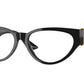 Versace VE3366F Cat Eye Eyeglasses  GB1-Black 55-140-16 - Color Map Black