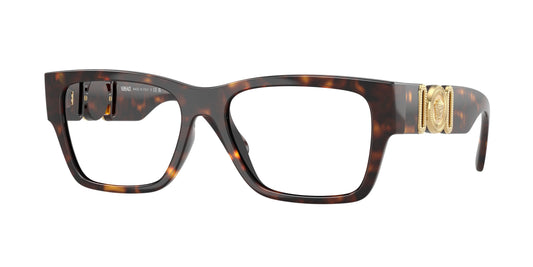 Versace VE3368U Pillow Eyeglasses  108-Havana 55-140-17 - Color Map Tortoise