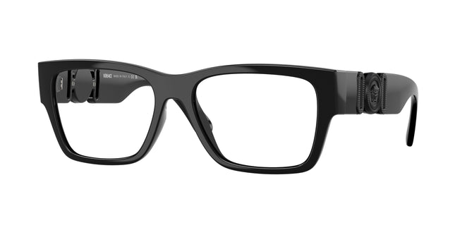 Versace VE3368U Square Eyeglasses  5360-Black 55-140-17 - Color Map Black