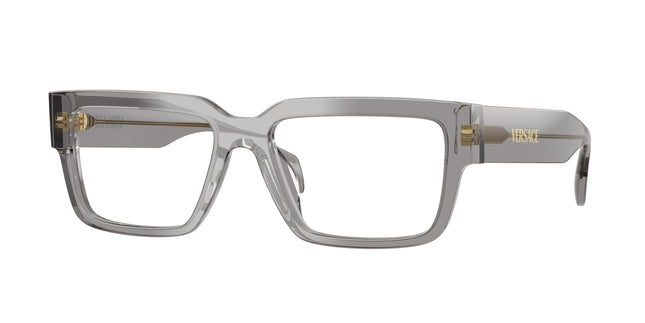 Versace VE3374U Rectangle Eyeglasses  5510-Transparent Grey 55-140-17 - Color Map Grey