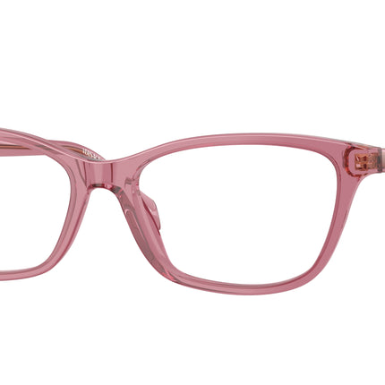 Versace VE3375F Cat Eye Eyeglasses  5234-Transparent Amarena 54-140-16 - Color Map Red