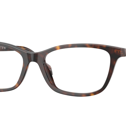 Versace VE3375 Cat Eye Eyeglasses  108-Dark Havana 54-140-16 - Color Map Brown