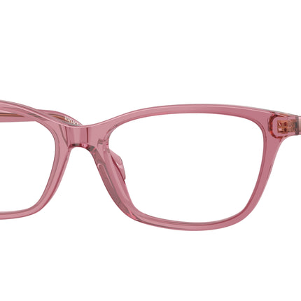 Versace VE3375 Cat Eye Eyeglasses  5234-Transparent Amarena 54-140-16 - Color Map Red