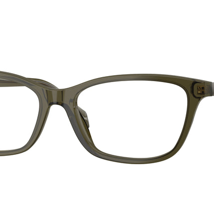 Versace VE3375 Cat Eye Eyeglasses  5542-Transparent Dark Green 54-140-16 - Color Map Green