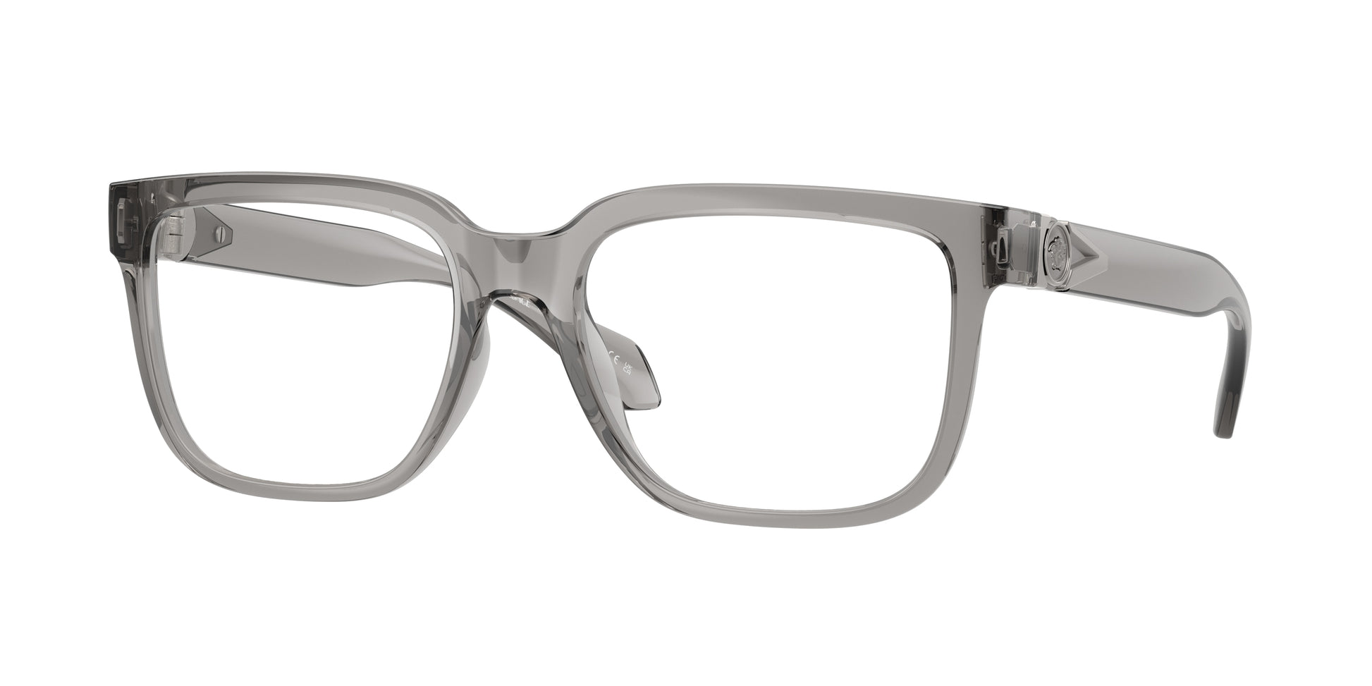 Versace VE3377U Square Eyeglasses  593-Transparent Grey 55-140-18 - Color Map Grey