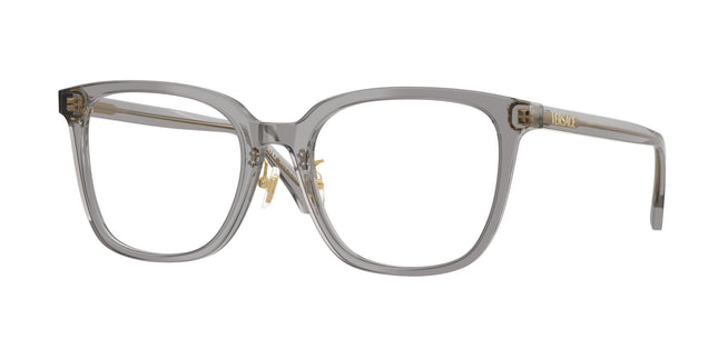Versace VE3378D Square Eyeglasses  5510-Transparent Grey 54-140-19 - Color Map Grey