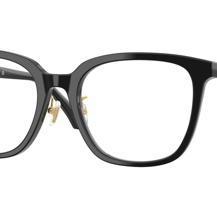 Versace VE3378D Square Eyeglasses  GB1-Black 54-140-19 - Color Map Black