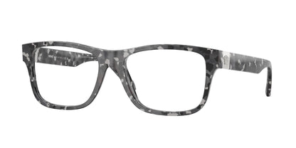 Versace VE3380F Square Eyeglasses  5546-Tortoise Grey Black 56-145-17 - Color Map Tortoise