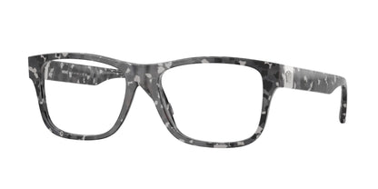 Versace VE3380 Square Eyeglasses  5546-Tortoise Grey Black 56-145-17 - Color Map Tortoise