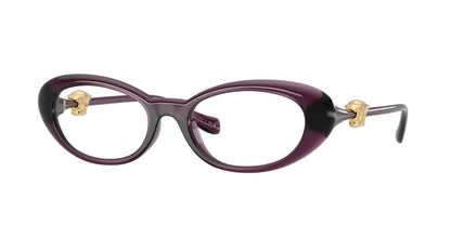 Versace VE3381U Oval Eyeglasses  5536-Opal Purple 52-140-18 - Color Map Violet