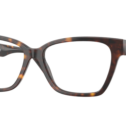 Versace VE3382F Cat Eye Eyeglasses  108-Havana 55-140-15 - Color Map Tortoise