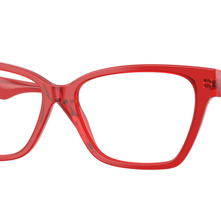 Versace VE3382 Cat Eye Eyeglasses  5280-Transparent Red 55-140-15 - Color Map Red