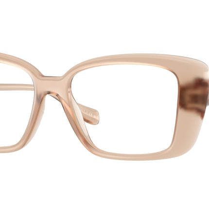 Versace VE3385U Square Eyeglasses  5538-Opal Beige 53-140-16 - Color Map Brown