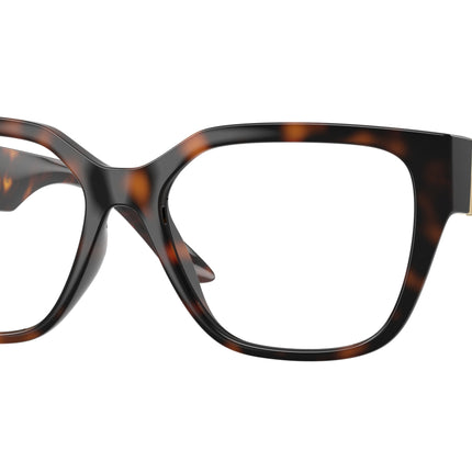 Versace VE3387U Square Eyeglasses  108-Havana 54-140-16 - Color Map Tortoise