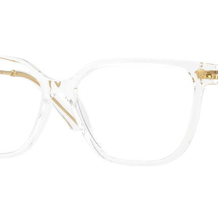 Versace VE3388U Square Eyeglasses  148-Transparent Crystal 55-140-15 - Color Map Transparent
