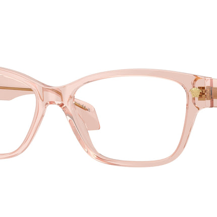 Versace VE3392 Cat Eye Eyeglasses  5339-Transparent Pink 54-140-16 - Color Map Pink