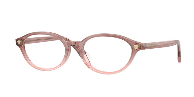 Versace VE3393D Oval Eyeglasses  5435-Brown/Pink 53-140-17 - Color Map Brown