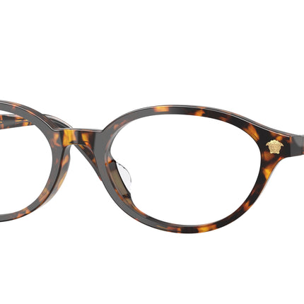 Versace VE3393D Oval Eyeglasses  5514-Havana 53-140-17 - Color Map Tortoise