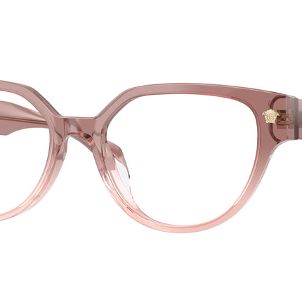 Versace VE3394D Cat Eye Eyeglasses  5435-Brown Gradient Pink 53-140-17 - Color Map Brown