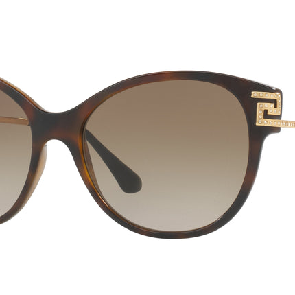 Versace VE4316B Cat Eye Sunglasses  514813-Havana 57-140-17 - Color Map Tortoise