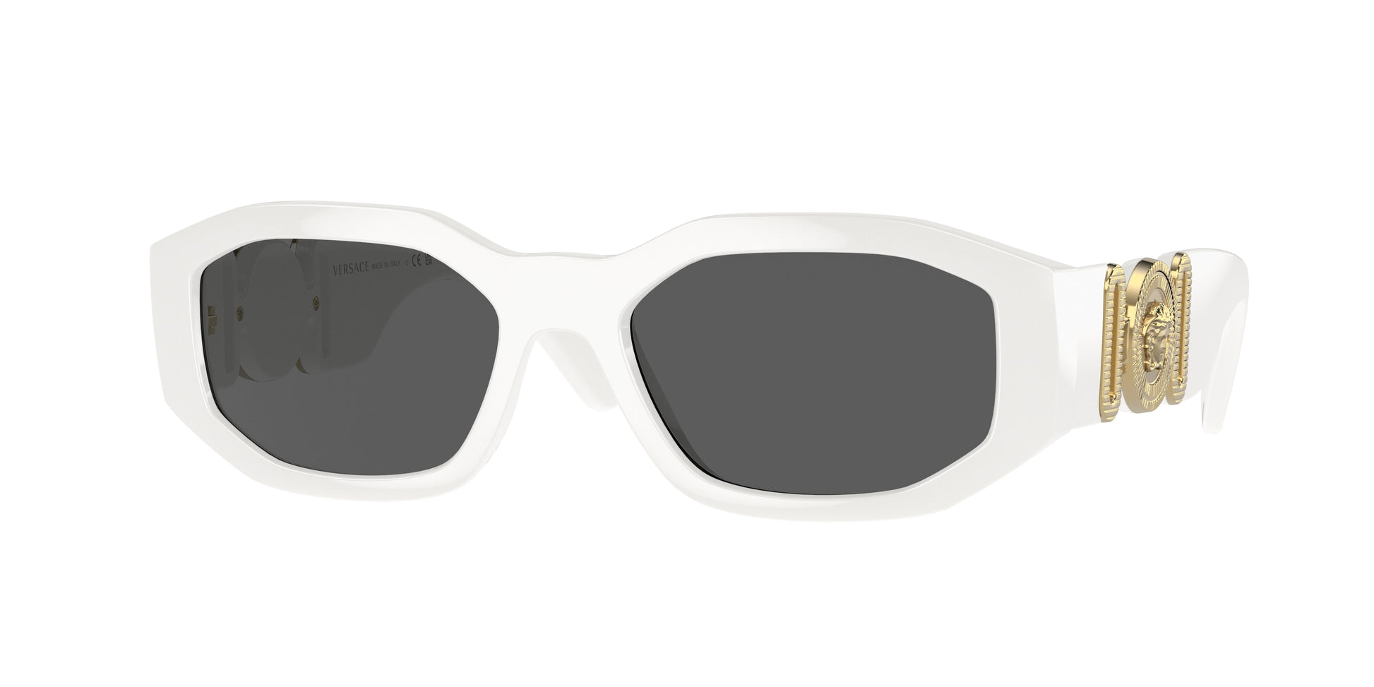 Versace VE4361 Irregular Sunglasses  401/87-White 53-140-18 - Color Map White