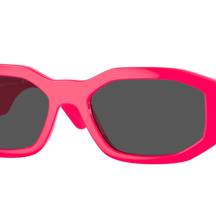 Versace VE4361 Irregular Sunglasses  531887-Fuxia Fluo 53-140-18 - Color Map Pink